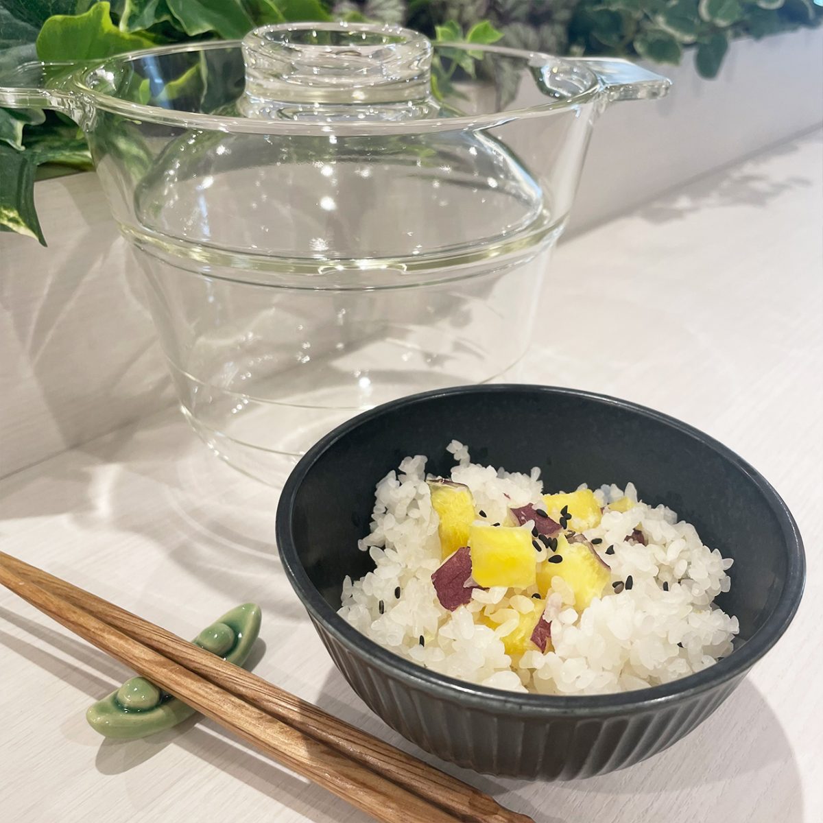 ハリオ一膳屋 さつま芋ご飯完成②